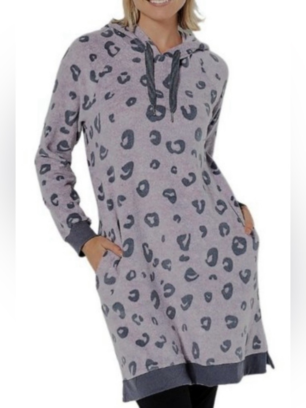 Koolaburra by UGG leopard hooded lounger sz 1X